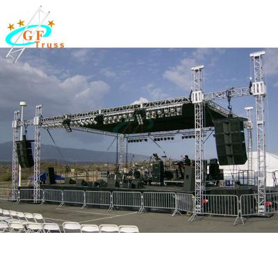 China Aluminum Square Spigot Flat Roof Truss System For Exhibition for sale
