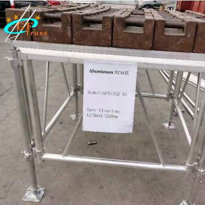 China Altura ajustable de aluminio baja ajustable de la plataforma los 2m de la etapa en venta