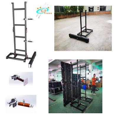China Ladder Truss LED Screen Support Aluminum Indoor Wall Screen Ground Support System for sale