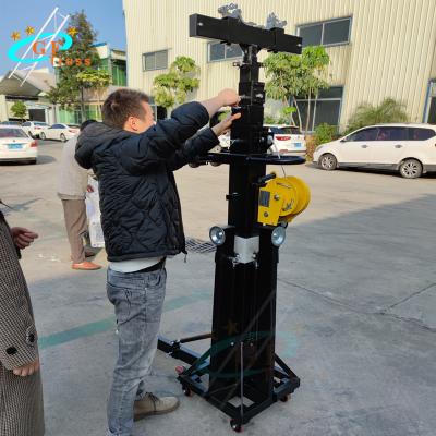 China 250kg Load Lift Tower Truss System Heavy Duty Crank Stand Hanging Lights Speakers for sale