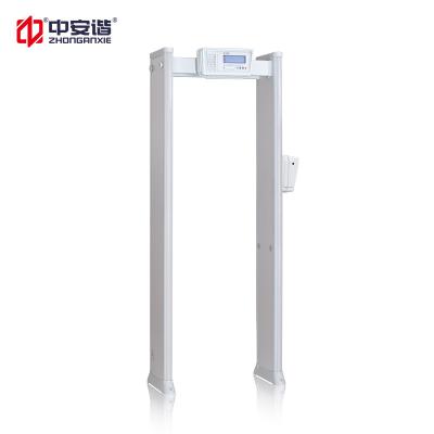 China Security Metal Detector Door Walk Through Body Temperature Measuring door 18detection zones for sale
