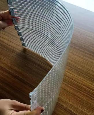 China Full Color Indoor Film Soft Curved Curtain High Transparent Led Display P7.5 P10 for sale