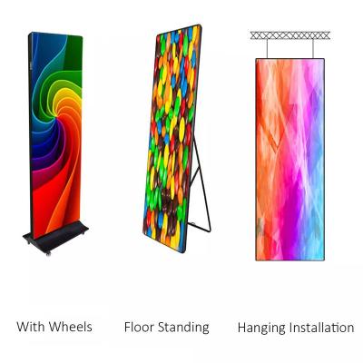 China Custom Led Display Panels P1.8 Led Poster Video Display Random Android Touch for sale