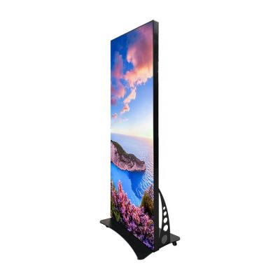 China Floor Standing Led Display Movable Mirror Movie Poster Led Screen 12bit for sale
