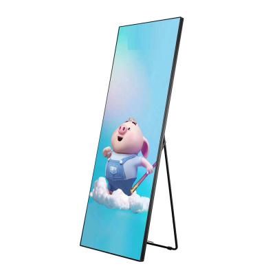 China Indoor Customized Led Display Mirror Digital Signage Poster Stand 140 Degree for sale