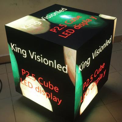 Китай крытые видео- панели приведенные стены 4k P2.5 рекламируя куб Rubik с магнитами продается