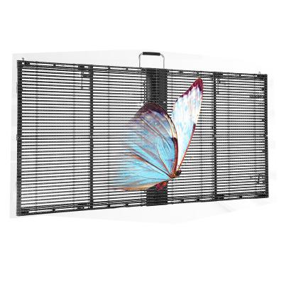 China Transparent Led Display Glass SMD1921 P7.8 High Brightness Glass Wall for sale