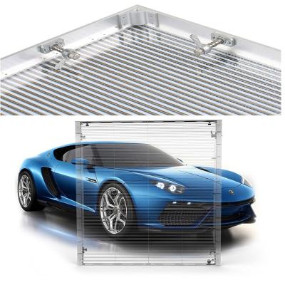 China P3.91 P7.82 Transparent Led Curtain Display Strip Outdoor Semi Arbitrary Shape for sale