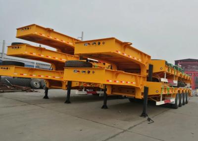 China 15m 80T Low Bed Semi Trailer with 4 Axles for super Heavy Construction Machine for sale