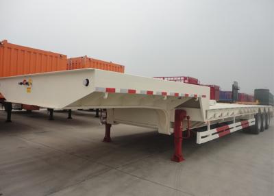 China Heavy Duty 150 Ton Low Bed Semi Trailer With Tridem Pendel Axles for sale