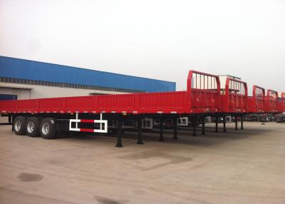 China 40 ft 3 Axles 40T capacity Drop Side Platform Semi Trailer for sale