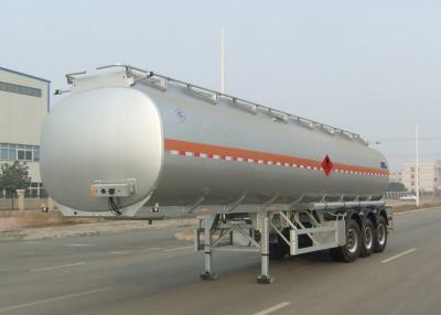 China Tri Axle Carbon Steel Tanker Trailer , Oil And Diesel Fuel Tank Trailer 40000L for sale