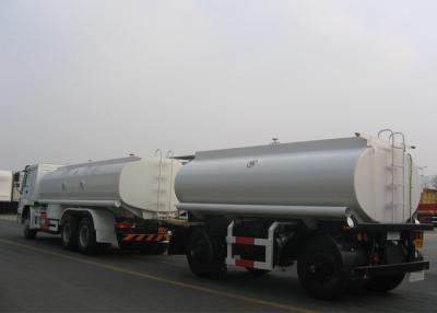 China 18000L Carbon Steel Drawbar Liquid Tank Truck , 2 Axles Diesel Fuel Delivery Trucks for sale