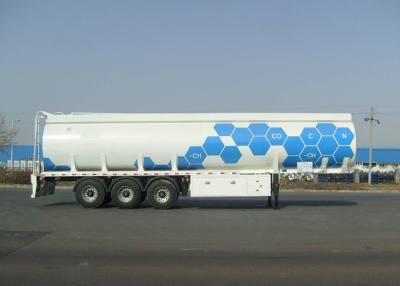 China Tri Axle Carbon Steel Tanker Trailer For Fuel And Diesel Liquid Transport 45000L for sale