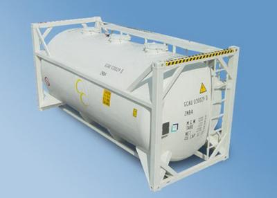 China 23000L Carbon Steel Dry Bulk Container Tanker For Cement Powder Transport for sale