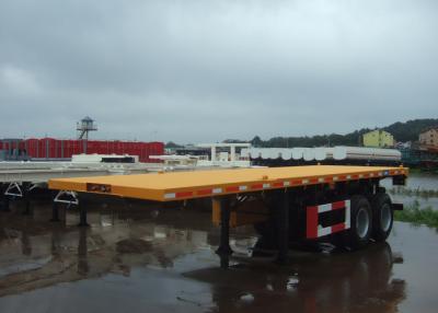 China 50T Capacity 20ft 2 Drum Axles Heavy Duty Container FlatBed Semi Trailer for sale