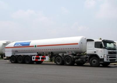 China 52600L LNG Tank Truck Trailer Tri Axles For Liquid Natural Gas Transport for sale