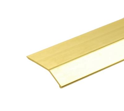 China High Low Buckle Aluminium Flat Strip Laminate Floor Edging Strip Anodized for sale