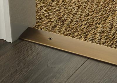 China Aluminum Carpet To Tile Transition Strip 0.8mm Carpet Threshold Transition Strip for sale