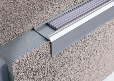 China Grace Surface Aluminum Carpet Trim Aluminium Stair Carpet Edge Strips for sale