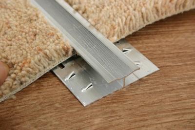 China Top Skirting Board Polished Aluminum Carpet Trim 25mm for sale