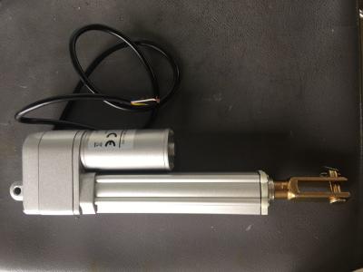 China Electric actuator with 5KΩ Pot 24volt 12volt 100mm travel length 235mm retracted length 100KG force for sale