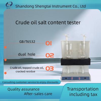 China SH6532A Crude Oil Topped Crude Oil Cracking Residue Oil Salt Content Tester Dual Hole for sale