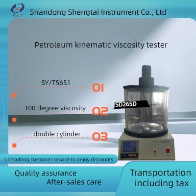 China SD265D Petroleum kinematic viscosity tester (dual cylinder) with good blue LCD display stability for sale