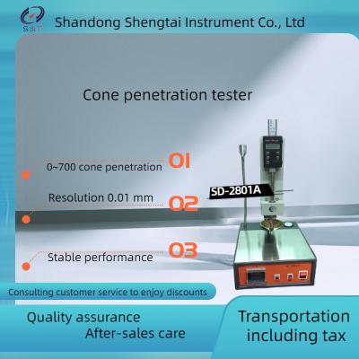 China Medidor da penetração do asfalto do verificador ASTM D5 da penetração da graxa do instrumento ASTM D217 da penetração do cone à venda