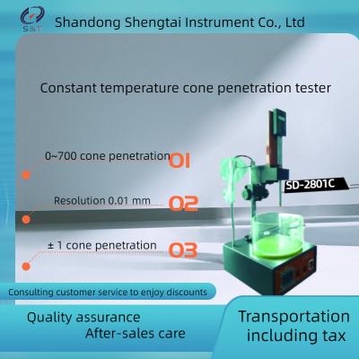 China Cone Penetration Apparatus ASTM D217 needle Penetrometer with constant temperature SD2801C for sale