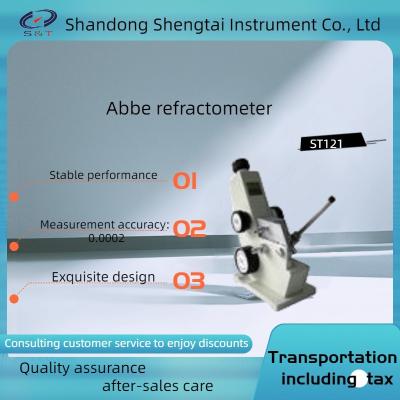 China ST121Abbe kan de refractometer r.i van transparante, semi transparante vloeistoffen of vaste lichamen meten Te koop