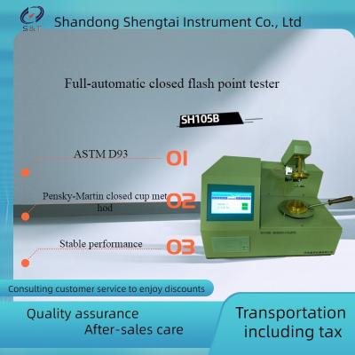 China Probador cerrado lleno-automático del punto de inflamación del instrumento SH105B de la detección del aceite del keroseno, del diesel y del transformador en venta