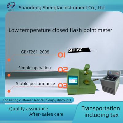 China La baja temperatura de SH105C cerró el probador ISO-2719 GB261 del punto de inflamación de la taza en venta