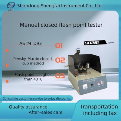 China Diesel oil above 40 ℃, transformer oil, cold pressed oil flash point SD261 closed flash point meter for sale