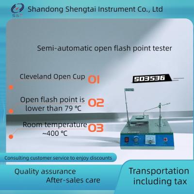 Chine Allumage SD3536 manuel d'instrument semi-automatique de point d'inflammabilité d'ouverture d'huile de graissage à vendre
