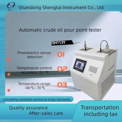 China SH113Y Fully automatic crude oil pour point tester with automatic balance dual temperature dual bath for sale
