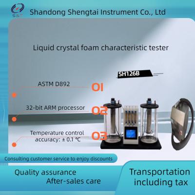 China ASTM D892 LCD foam tester is displayed on the LCD color screen for sale