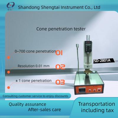 China ASTM D217 Manual adjustment of lubricating grease cone penetration tester for visual observation SD-2801A for sale