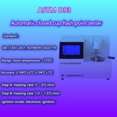 China 500W DIesel Fuel Testing Equipment Automatic Closed Flash Point Tester Electronic Ignition for sale