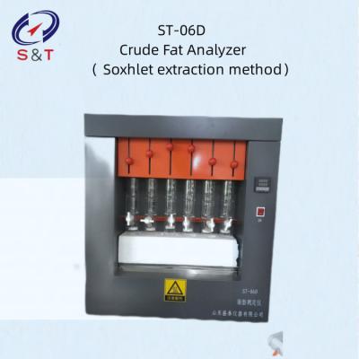 China Crude Fat Analyzer Feed Testing Instrument Soxhlet Extraction Method for sale