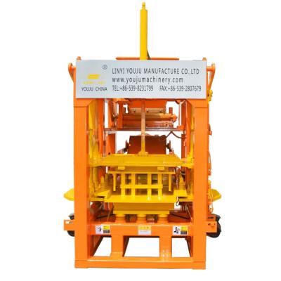 China QT3-15 Block Molding Machinery Plant For Making Concrete Block Hydraulic Press Brick Machine for sale