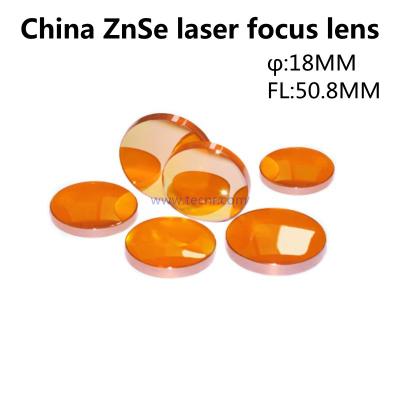 China China ZnSe CO2 laser focus lens 18MM diameter  50.8MM focus length for laser machine for sale