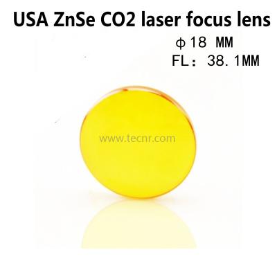 China USA ZnSe Co2 laser lens 18MM Diameter  38.1MM Focus Length for laser cutting machine for sale
