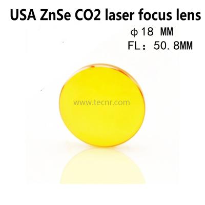 China USA ZnSe Co2 laser lens 18MM Diameter  50.8MM Focus Length for laser cutting machine for sale