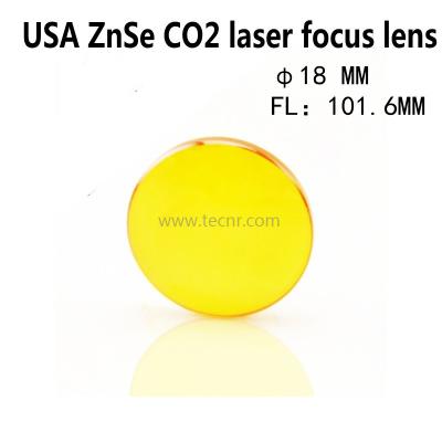 China high quality USA material ZnSe  convex lens 18MM diameter 101.6MM focus length for sale