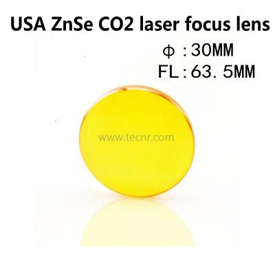 China USA optical znse window lens 30MM Diameter 63.5MM Focus length for laser cutting machine for sale