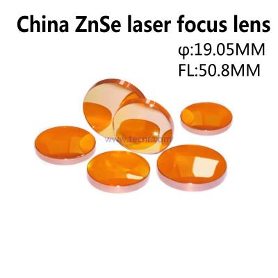 China China ZnSe co2 laser 19.05MM Diameter 50.8MM focus length lens for laser cutting machine for sale