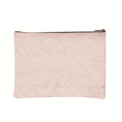 China Wholesale Custom Zipper Bag Fashion Storage Flat Organic Cosmetic Pouch for sale