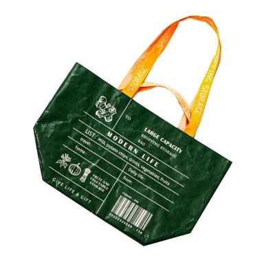 China Shopping Recyclable Eco - Friendly Reusable Durable Printed Logo Custom Foldable Shopping Bag for sale