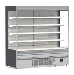 China Refrigerador abierto 608L refrescado aire 912L 1200L de la exhibición del caso abierto de Front Commercial en venta